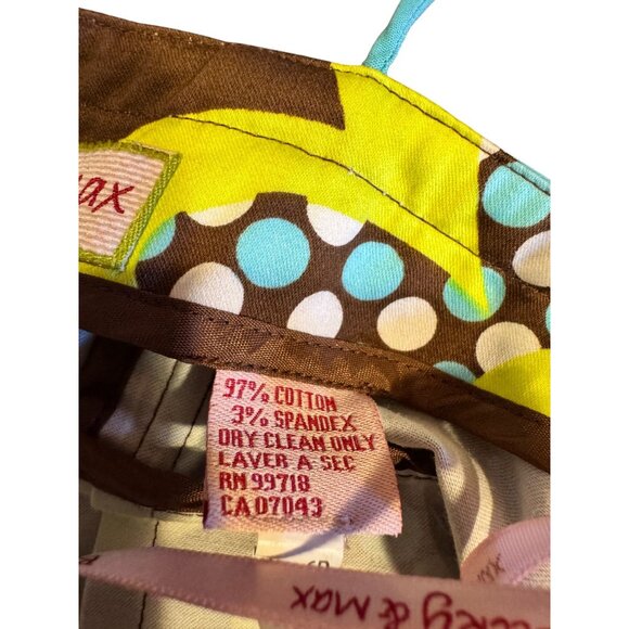 Becky & Max Floral Sleeveless Spaghetti Strap Dress Brown/Yellow/Blue - Picture 5 of 11